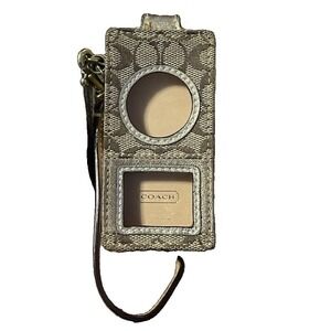 Coach Vintage Brown Canvas iPod Case